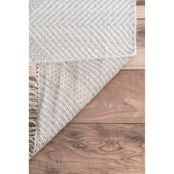 Nuloom Ivory Diamond Trellis Wool Handmade Flat Woven Area Nuloom Ivory Diamond Trellis Wool