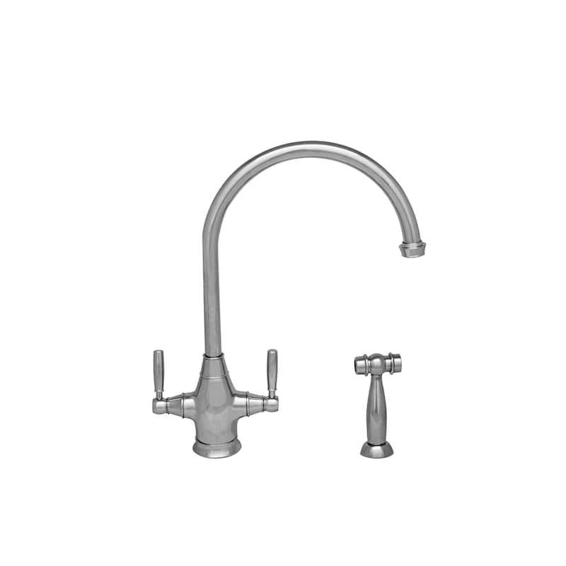 Whitehaus Collection Queenhaus Kitchen Faucet - Chrome/Clear