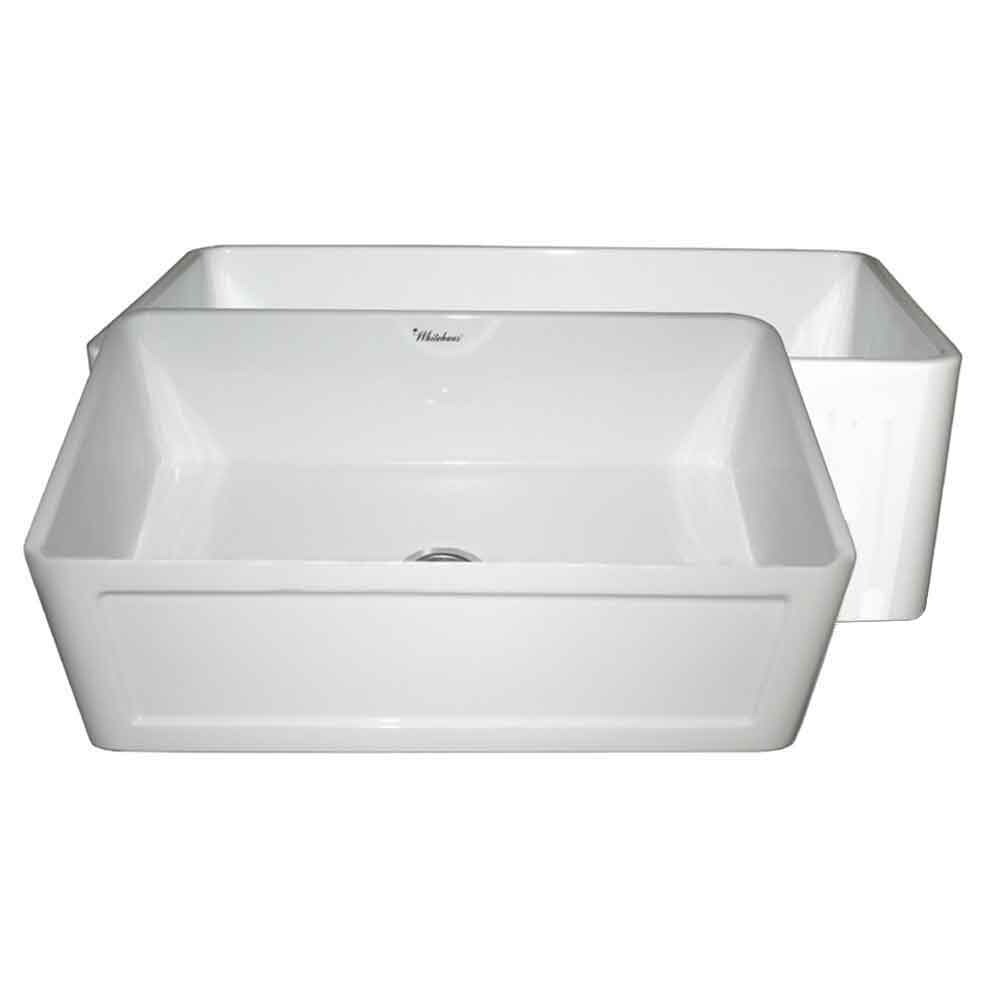 Whitehaus Collection Fireclay Apron Front Sink