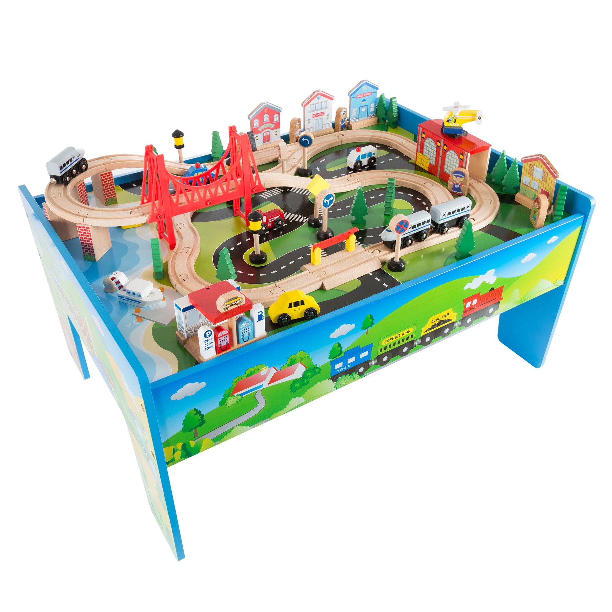 kids train set table