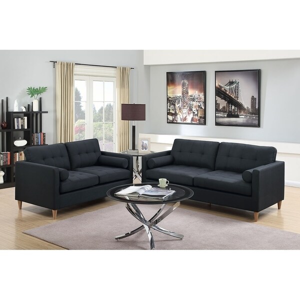 Bobkona Malvern Linen Like Polyfabric 2 Piece Sofa And Loveseat Bobkona Malvern Linen Like Polyfabric 2 Piece Sofa And Loveseat Set