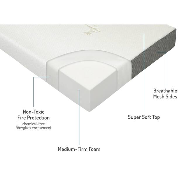 Milliard Tri Folding Twin-size Mattress with Ultra Soft Removable Cover and Non-Slip Bottom