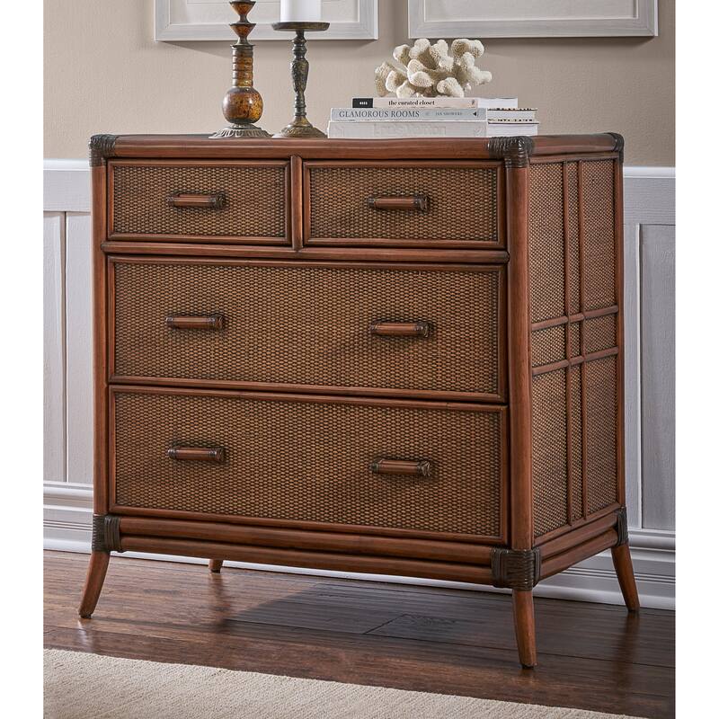 Palm Cove Four Drawer Split Chest