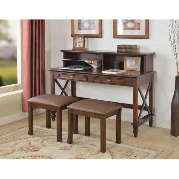 Shop Best Master Furniture Cherry Writing Desk with Stool ...