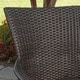 preview thumbnail 4 of 8, Salons Outdoor 6-pc. Wicker Wood Dining Set by Christopher Knight Home