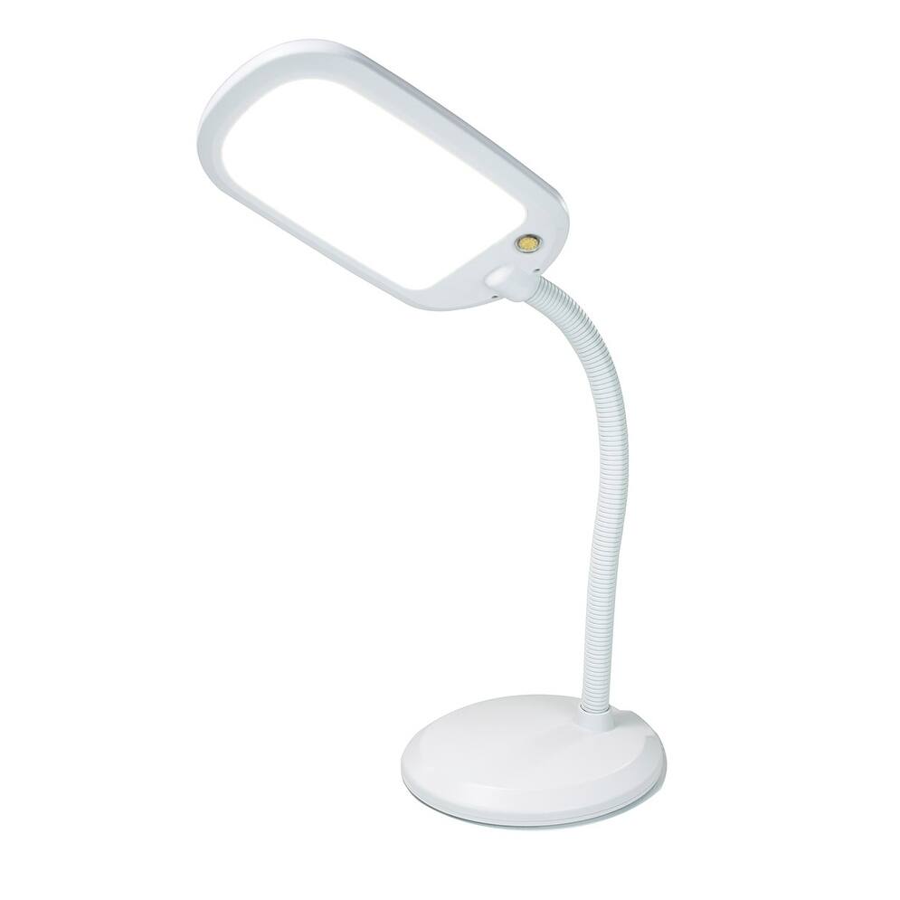 LED Bright Reader Natural Daylight Full Spectrum Desk Lamp White NEW SLIM DESIGN