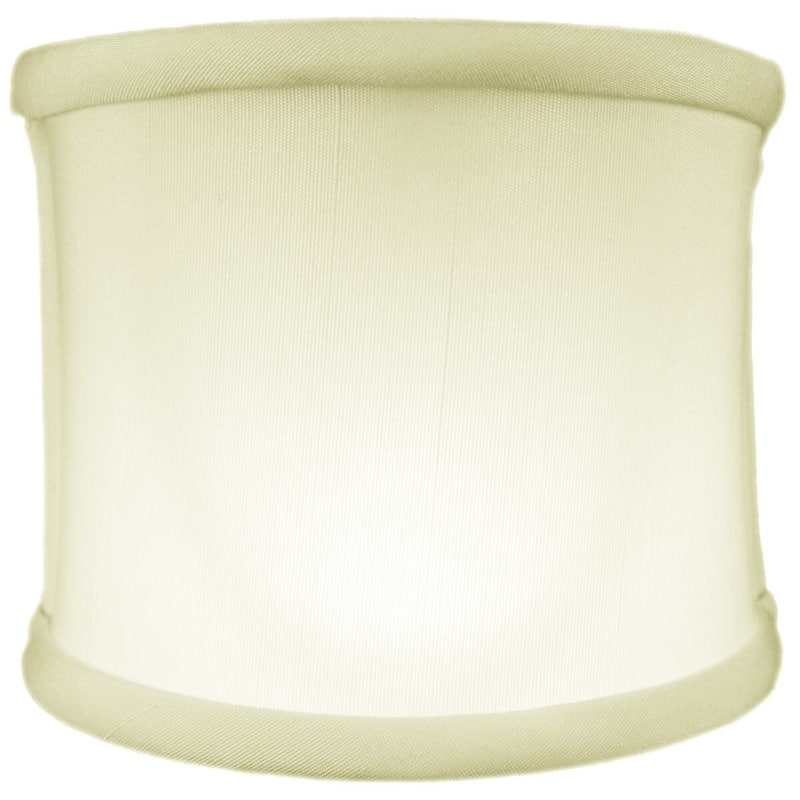 4x4x4 Clip-on Sconce Half-Shell Lampshade Eggshell Shantung Fabric