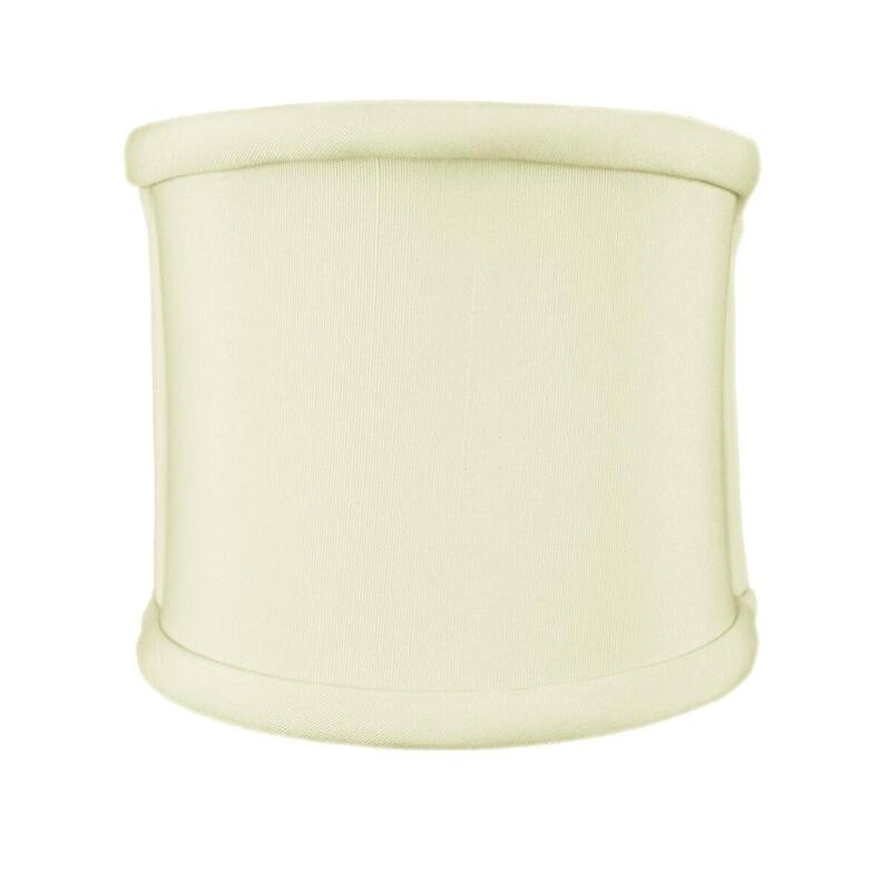 4x4x4 Clip-on Sconce Half-Shell Lampshade Eggshell Shantung Fabric
