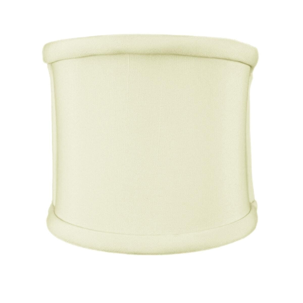 4x4x4 Clip-on Sconce Half-Shell Lampshade Eggshell Shantung Fabric