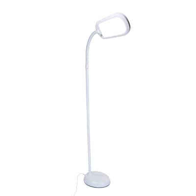 LED Bright Reader Natural Daylight Full Spectrum Floor Lamp White NEW SLIM DESIGN - N/A
