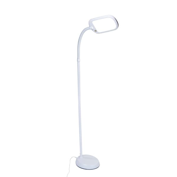 LED Bright Reader Natural Daylight Full Spectrum Floor Lamp White ... LED Bright Reader Natural Daylight Full Spectrum Floor Lamp White ...
