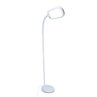 LED Bright Reader Natural Daylight Full Spectrum Floor Lamp White ... LED Bright Reader Natural Daylight Full Spectrum Floor Lamp White ...