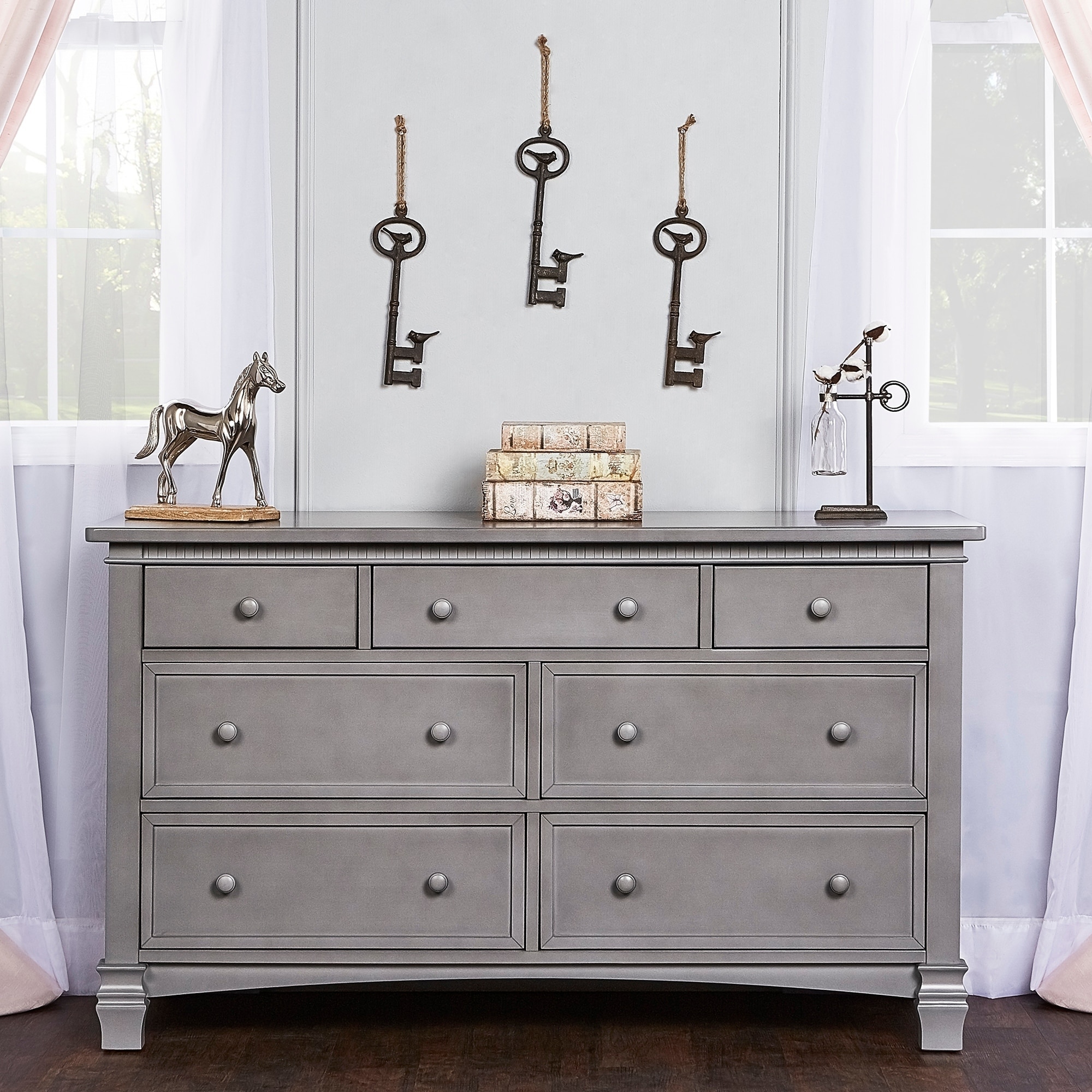 evolur storm grey dresser