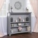 preview thumbnail 2 of 1, Evolur Cheyenne Bookcase, Storm Grey