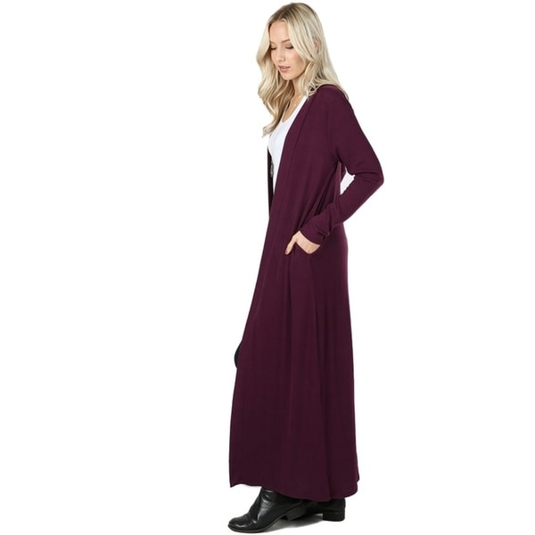 long sleeve maxi cardigan