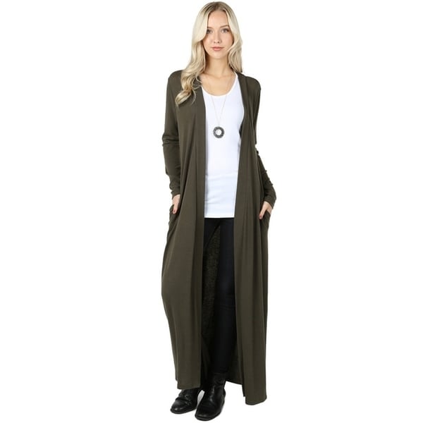 long sleeve maxi cardigan