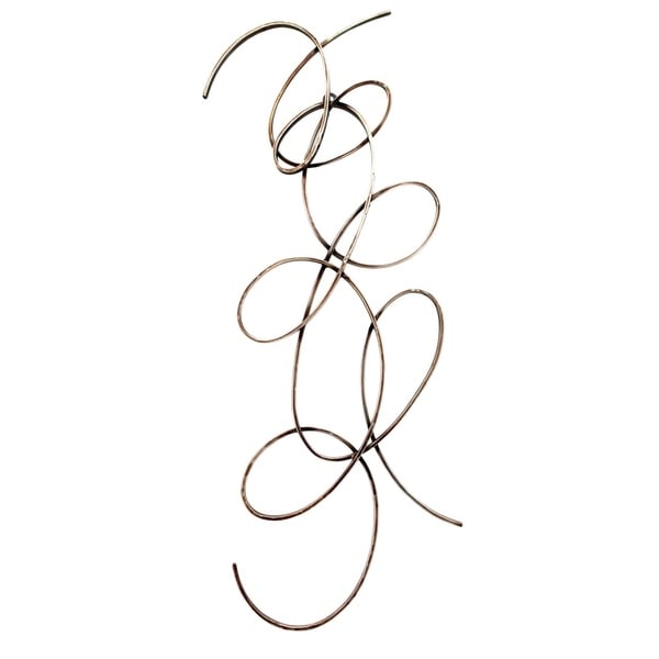 Aurelle Home Silver Metal Swirl Wall Decor Aurelle Home Silver Metal Swirl Wall Decor