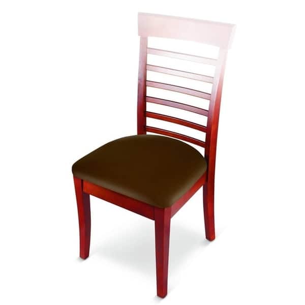 Set of 2 Chair Seat Covers Dining Chair Covers (Brown) 18753546