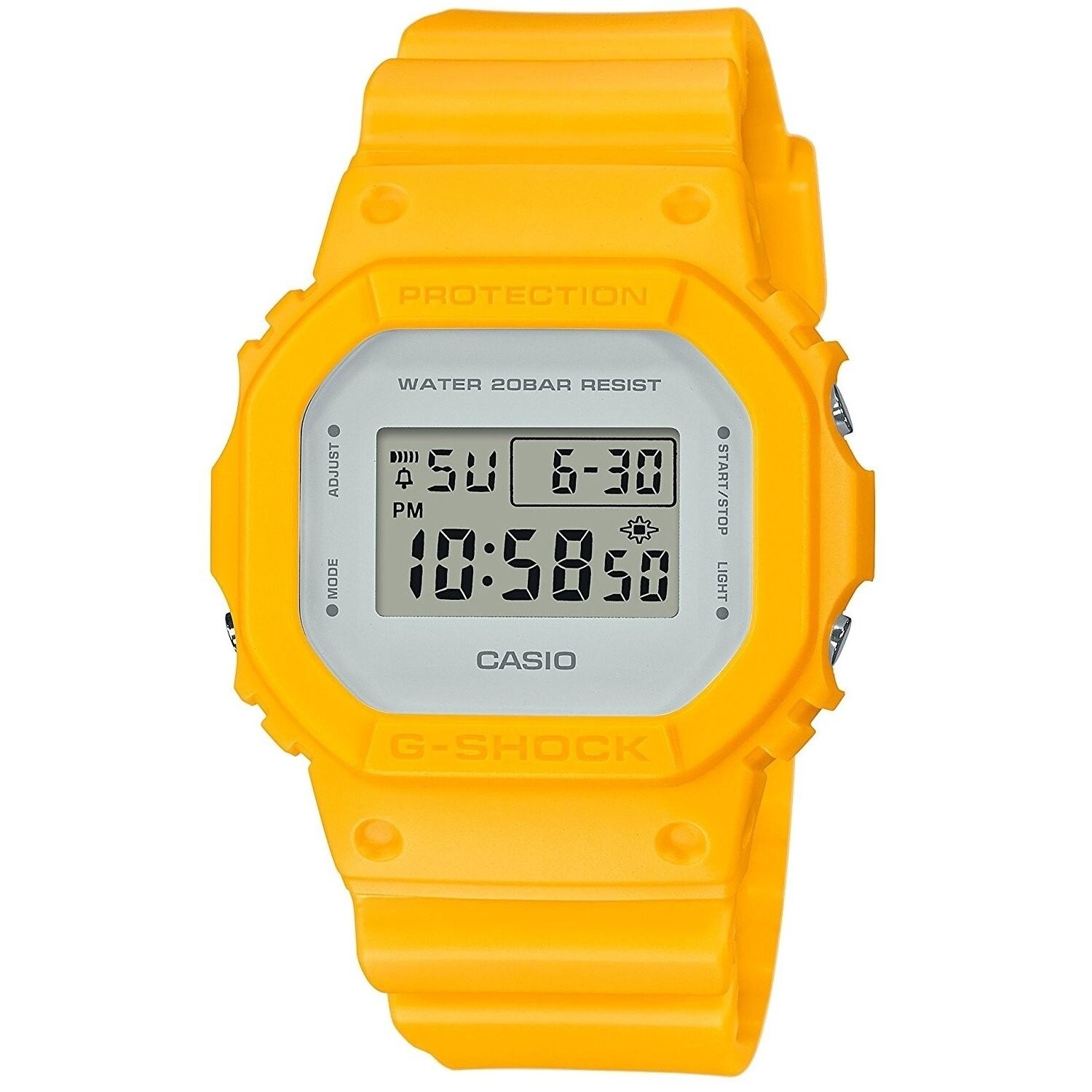 casio digital watch yellow