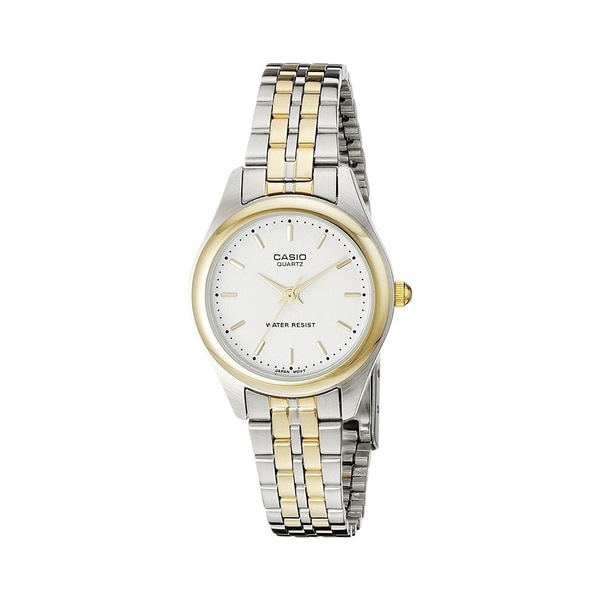 casio two tone watch