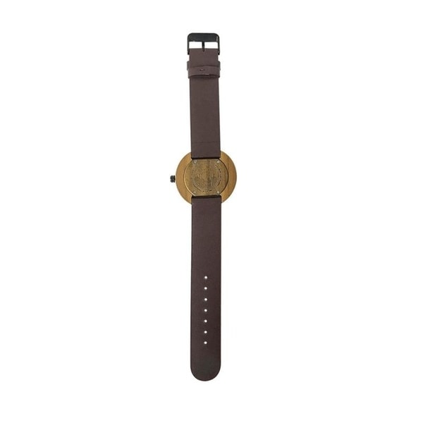 watch with leather band