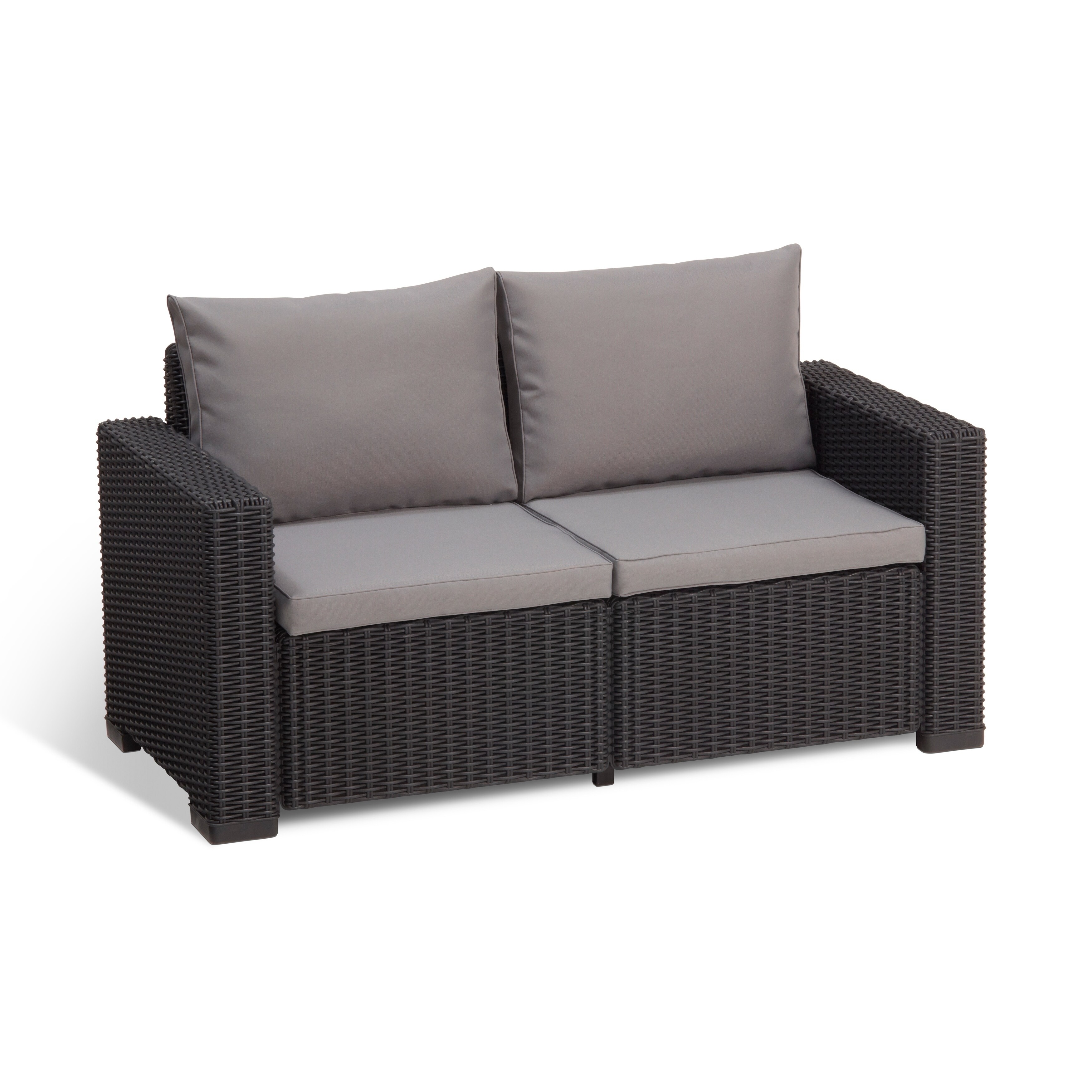 Clay Alder Home Amelia All Weather Outdoor Patio Loveseat With Clay Alder Home Amelia All Weather Outdoor Patio