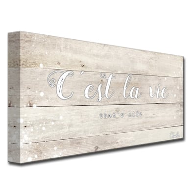 Olivia Rose 'La Vie' Inspirational Textual Canvas Art