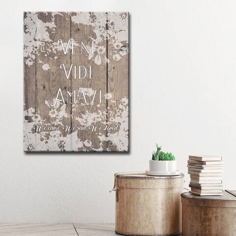 Olivia Rose 'Veni' Inspirational Textual Canvas Art