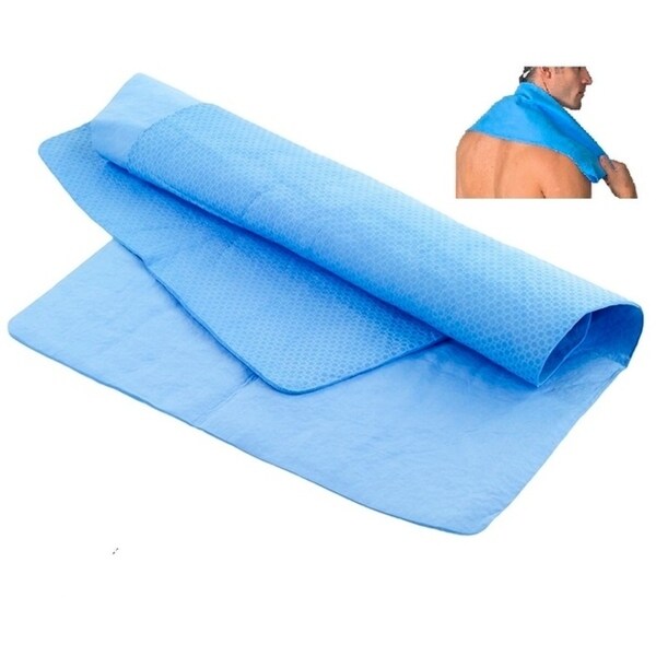 blue towel keeps you cool