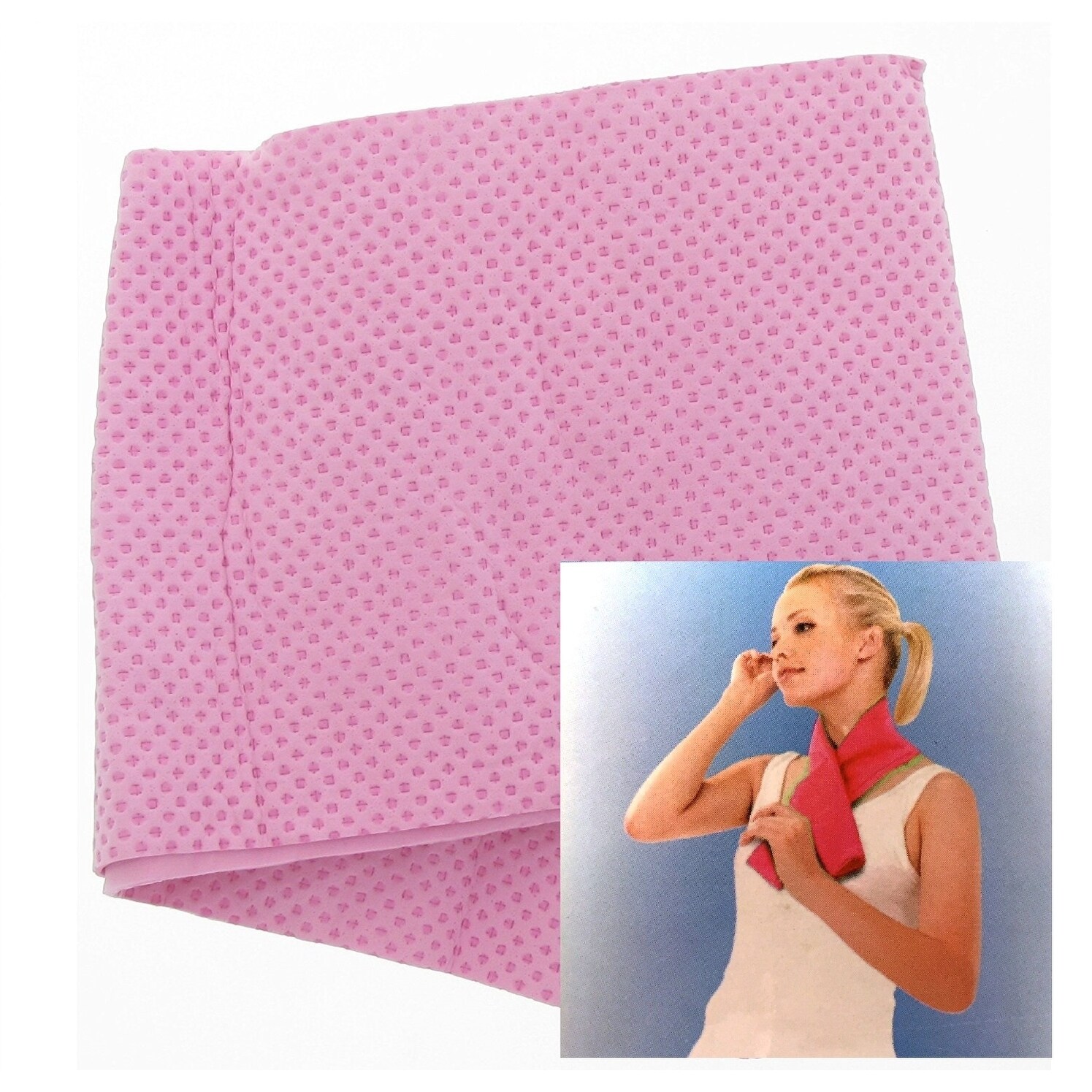 pink cooling towel