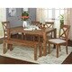 Simple Living 6-Piece Verdon Dining Set with Bench - Thumbnail 0