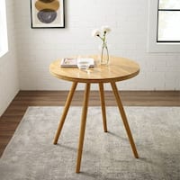 Corvus Lille Mid-Century Modern Bamboo Dining Site Table