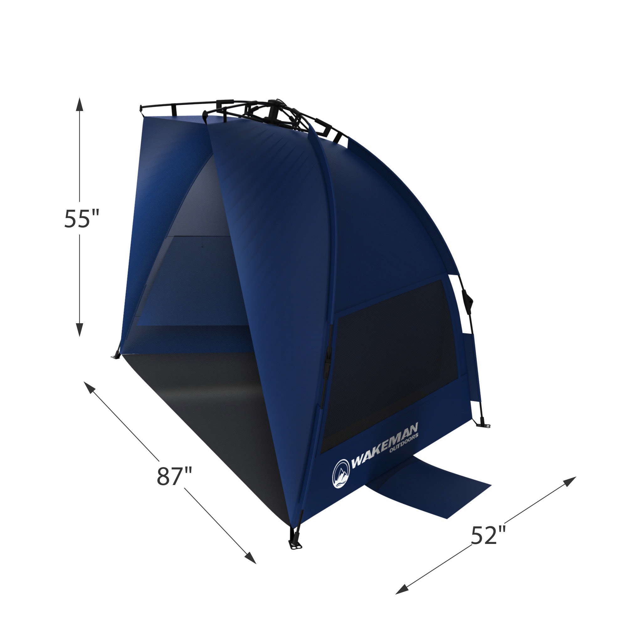 Pop Up Beach Tent Shade With Uv Protection Water And Wind Resistant Instant Set Up And Carry Bag By Wakeman Outdoors