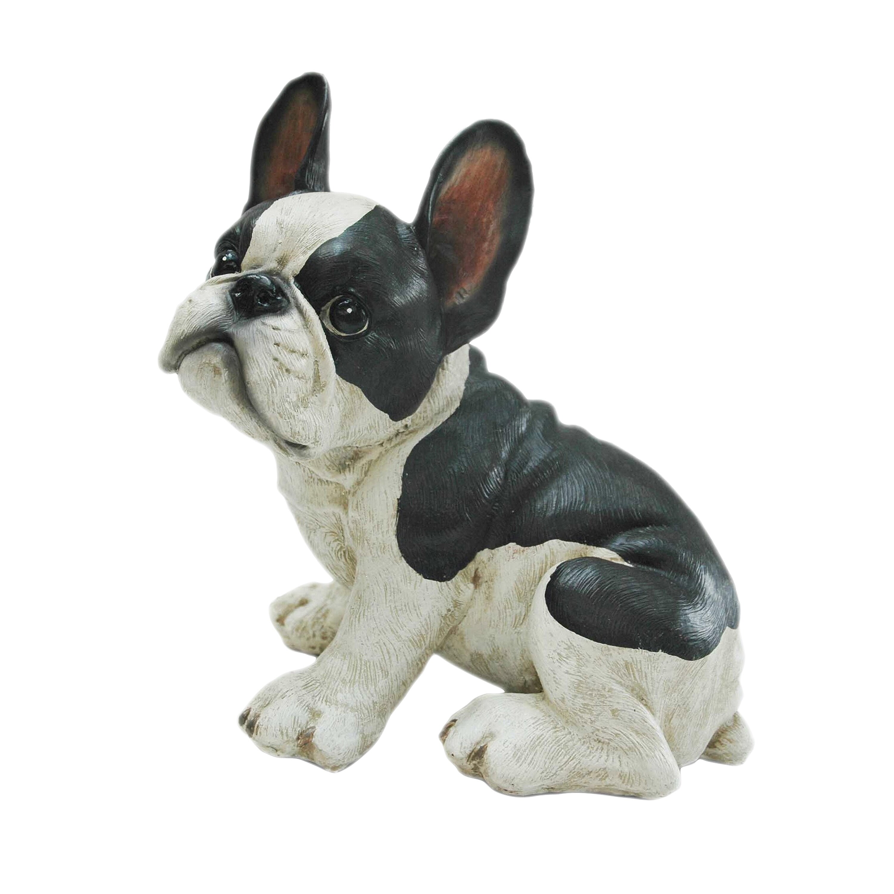 French Bulldog Teacup Puppy Dog Collectible Figurine Miniature 5.5"H New 