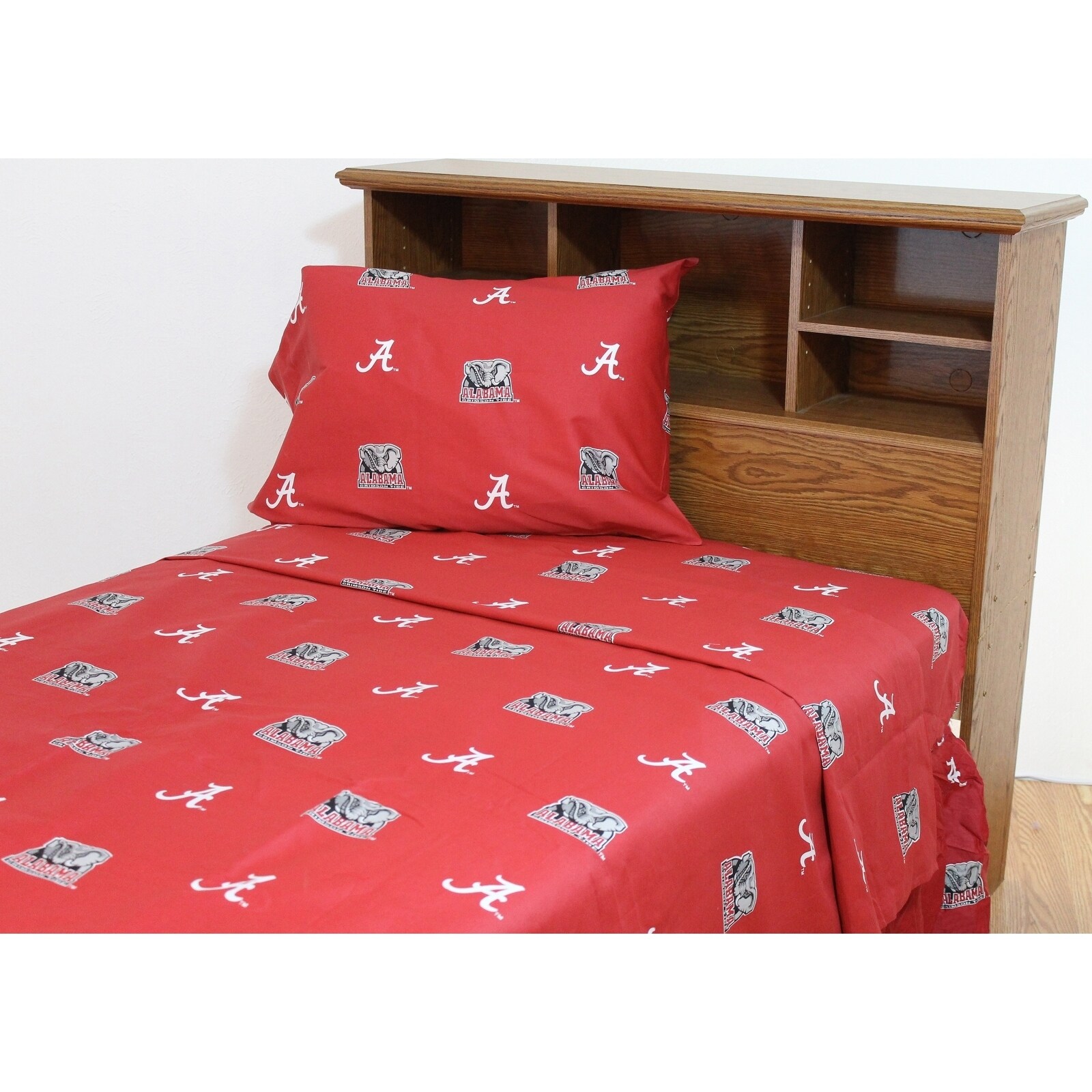 Alabama Crimson Tide 100 Cotton Sheet Set On Sale Overstock 18757473 Red Twin Xl