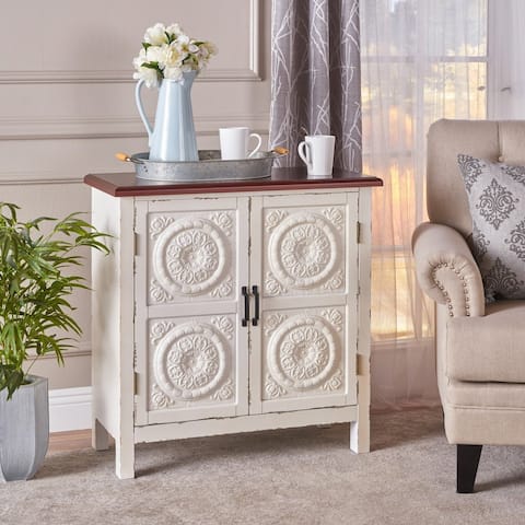 Alana Farmhouse Distressed Fir Cabinet
