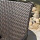 Bullerton Outdoor 6-Piece Rectangle Wicker Wood Dining Set by Christopher Knight Home - Thumbnail 4