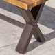 Bullerton Outdoor 6-Piece Rectangle Wicker Wood Dining Set by Christopher Knight Home - Thumbnail 8