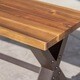 Bullerton Outdoor 6-Piece Rectangle Wicker Wood Dining Set by Christopher Knight Home - Thumbnail 7