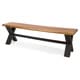 Bullerton Outdoor 6-Piece Rectangle Wicker Wood Dining Set by Christopher Knight Home - Thumbnail 3