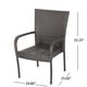 Bullerton Outdoor 6-Piece Rectangle Wicker Wood Dining Set by Christopher Knight Home - Thumbnail 9