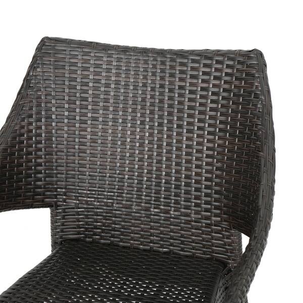 Shop Lakeport Outdoor 6 Piece Rectangle Wicker Wood Dining Set By Christopher Knight Home On Sale Overstock 18770794