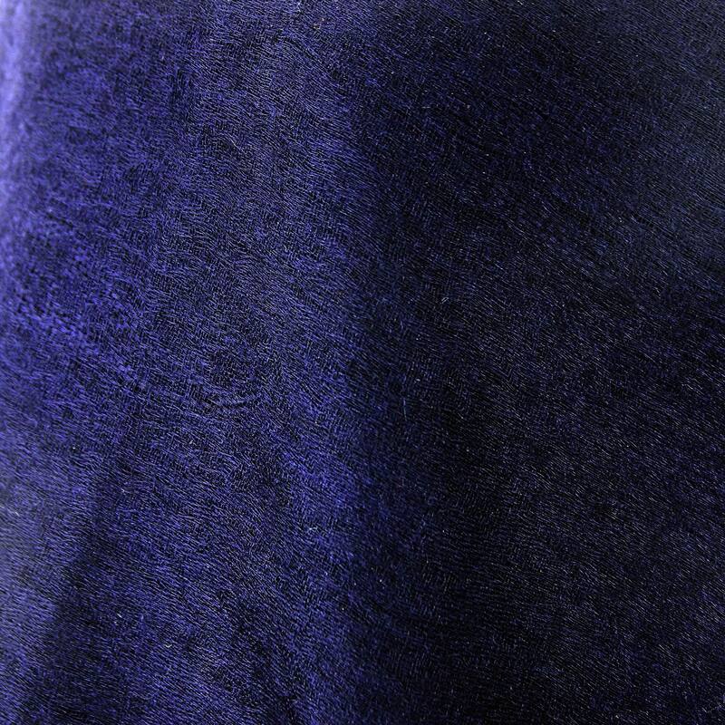 NOVICA Handmade Wool 'Midnight Panache' Shawl (India)