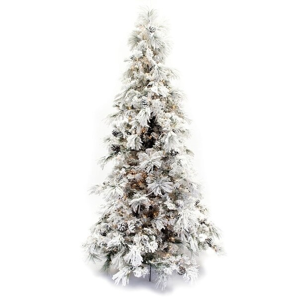 flocked christmas tree