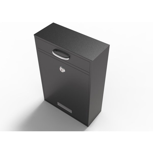 Aleko Durable Security Locking Wall Mounted Mail Drop Box With Aleko Durable Security Locking Wall Mounted Mail Drop Box With Lock