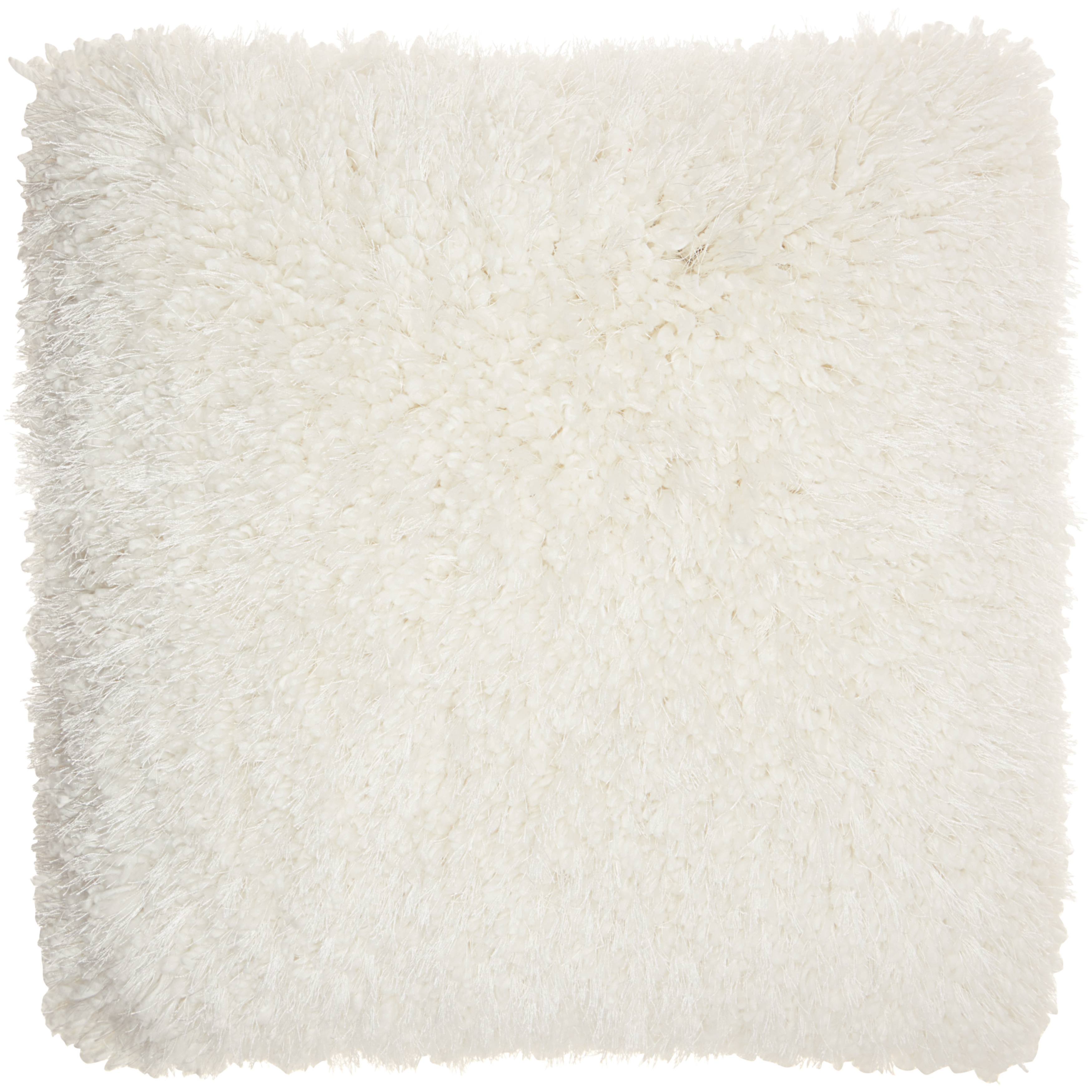 White shop shag pillow