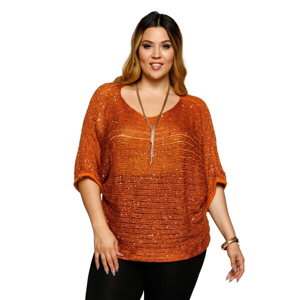 plus size brown sweaters