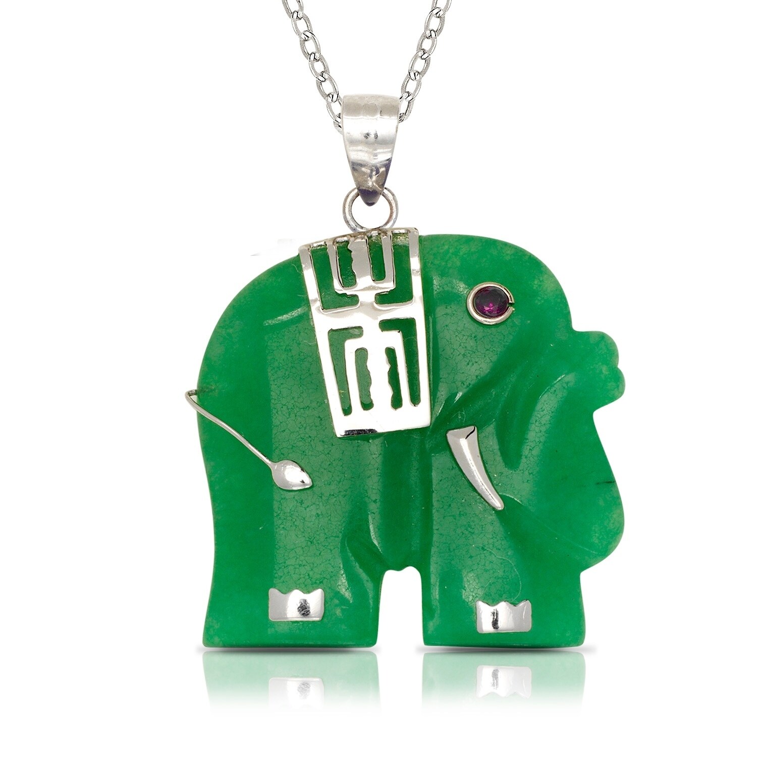 jade elephant necklace