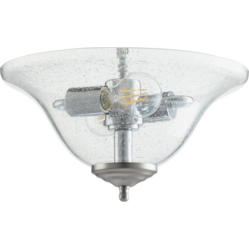 Quorum International Clear Seeded Glass Bowl Light Kit - n/a