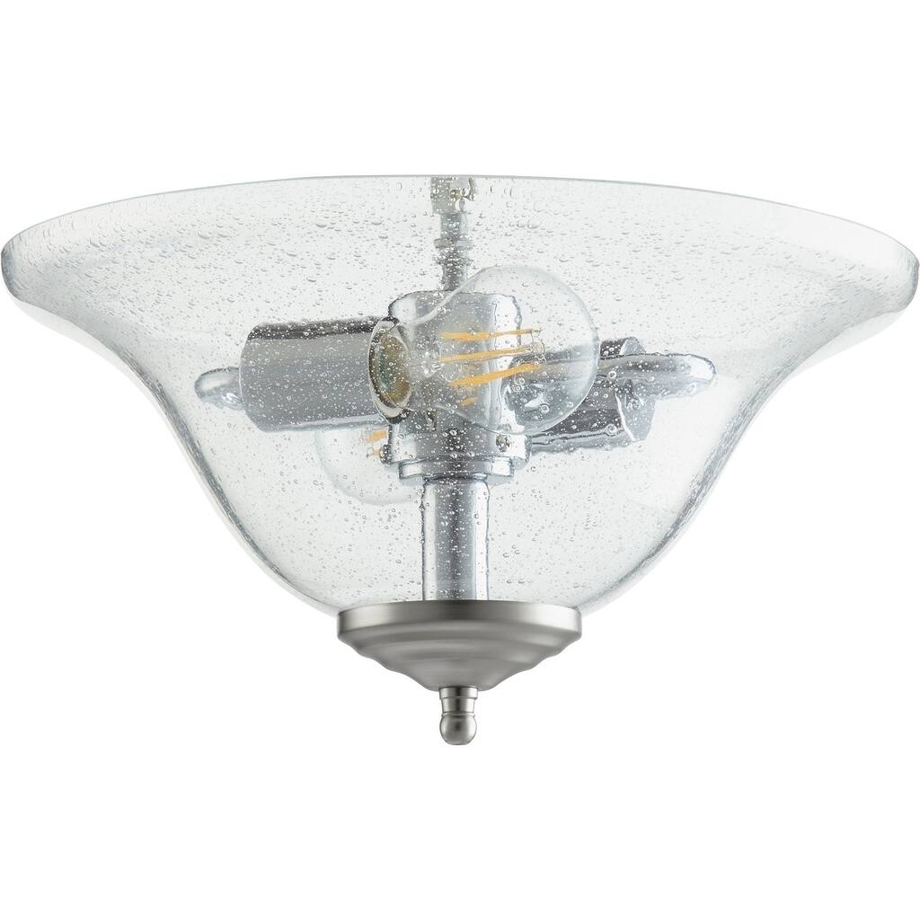 Quorum International Clear Seeded Glass Bowl Light Kit - n/a